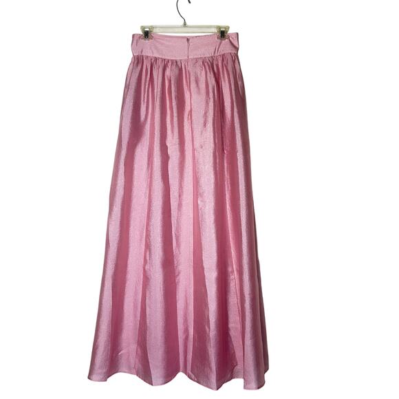 Reformation Carlow Maxi Skirt Back Ziipper in Soft Pink, Sz‎ 8 NEW - Picture 4 of 11